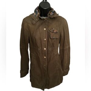 FREE PEOPLE Olive Green Jacket with Detachable Hood